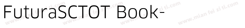 FuturaSCTOT Book字体转换